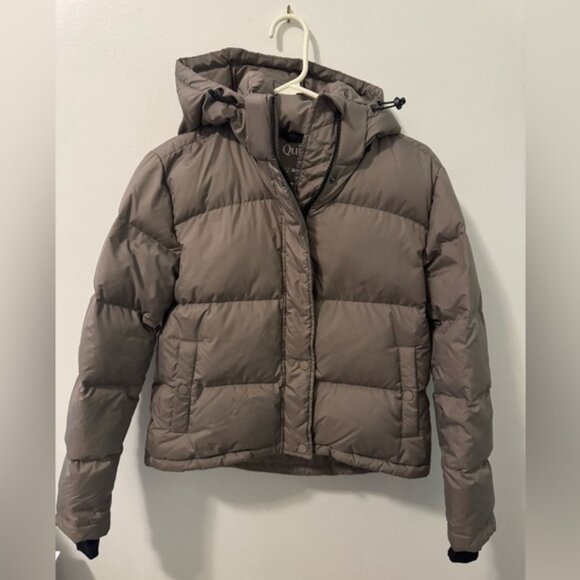 Quince Responsible Down Cropped Puffer Jacket, Size XS - Picture 1 of 8